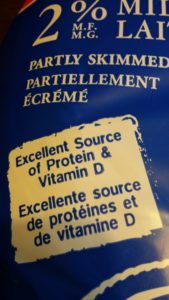 nutrition label