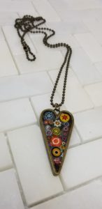 millefiori pendant necklace