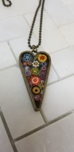 millefiori pendant necklace