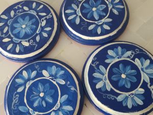 Handpainted coasters - 1