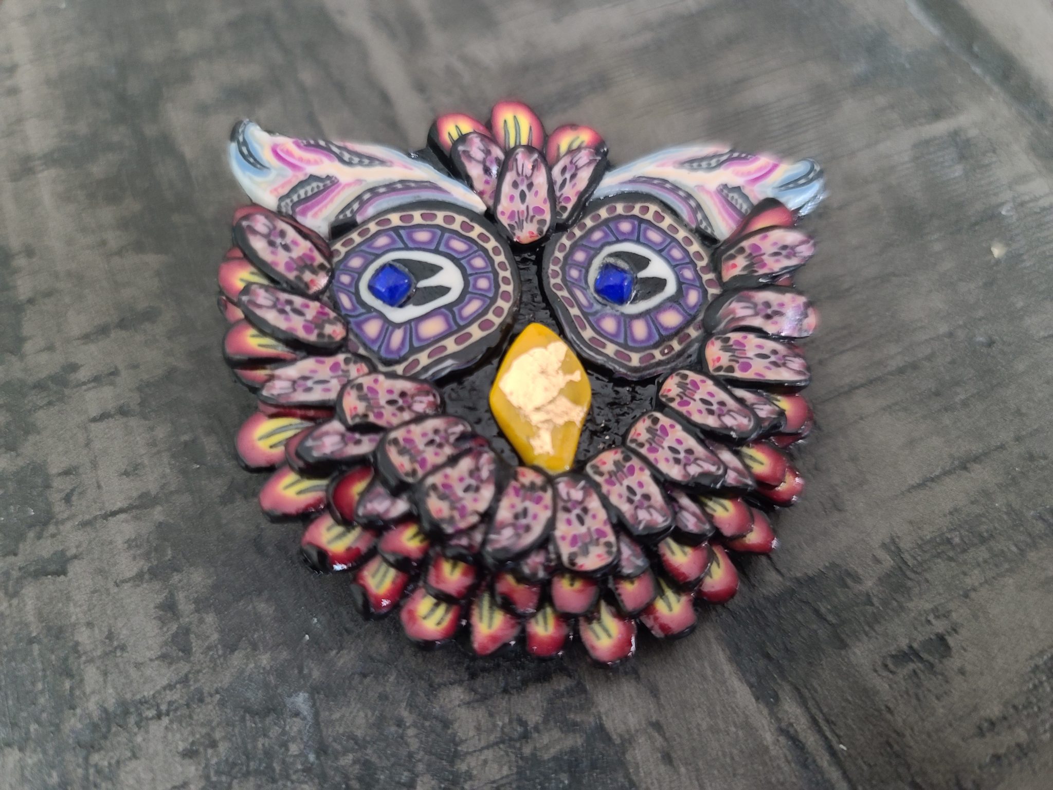 Owl brooch - 3
