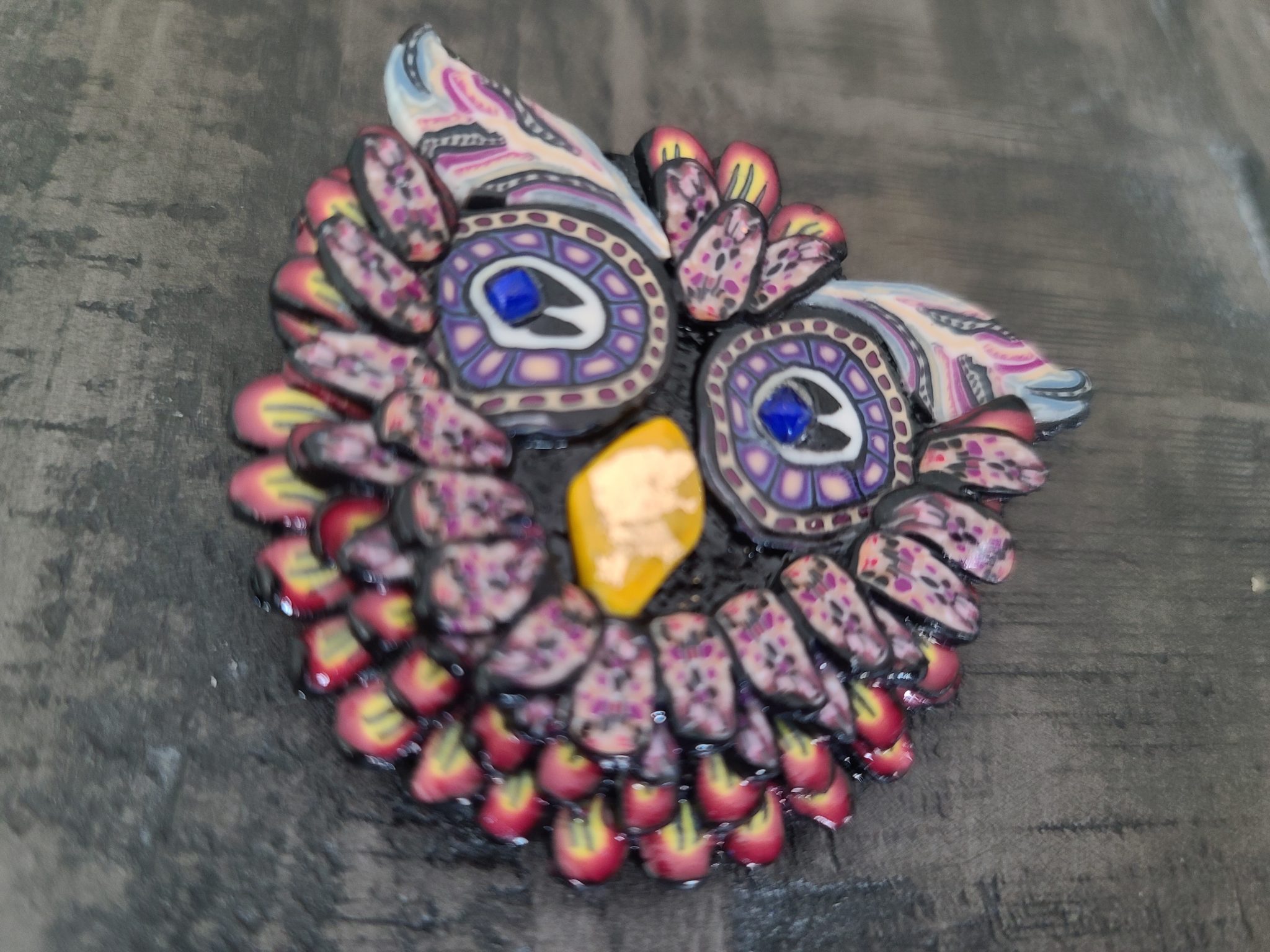 Owl brooch - 3