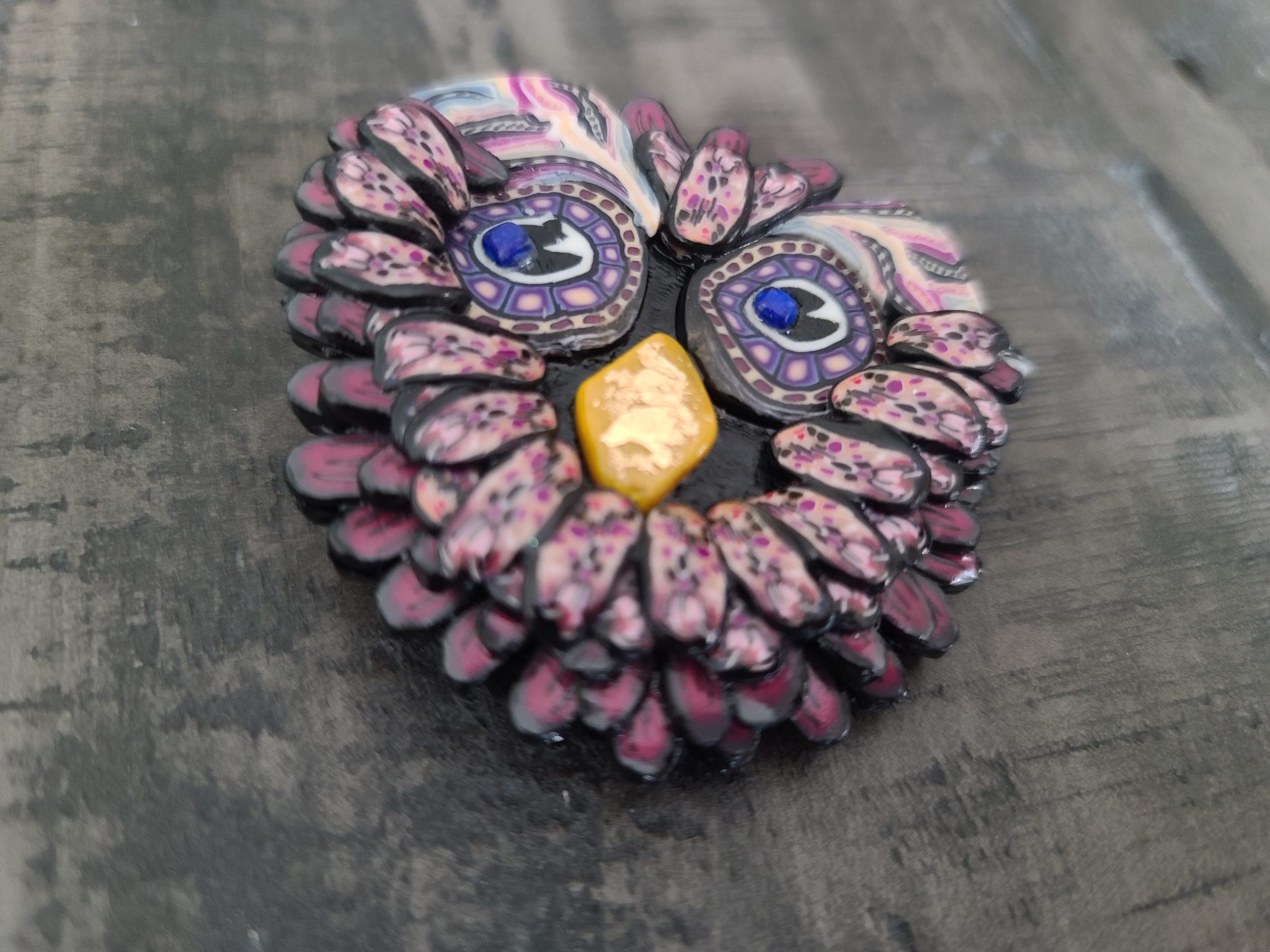 Owl brooch - 2