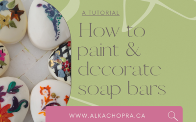 How to decorate & paint soap bars