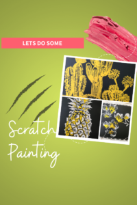 How to do scratch board art for selfcare & stress management